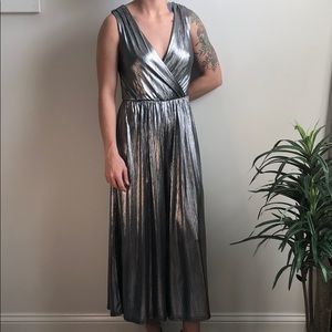 Silky Silver Jumpsuit